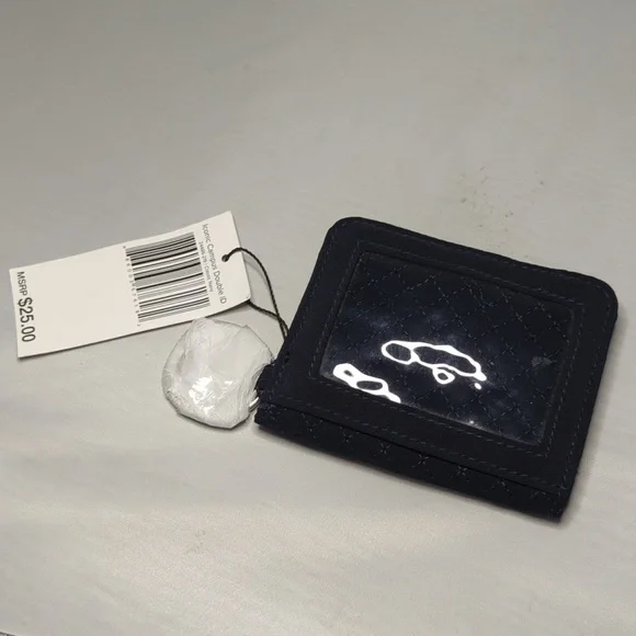 Vera Bradley Iconic Campus Double ID Classic Navy NWT - Picture 2 of 7